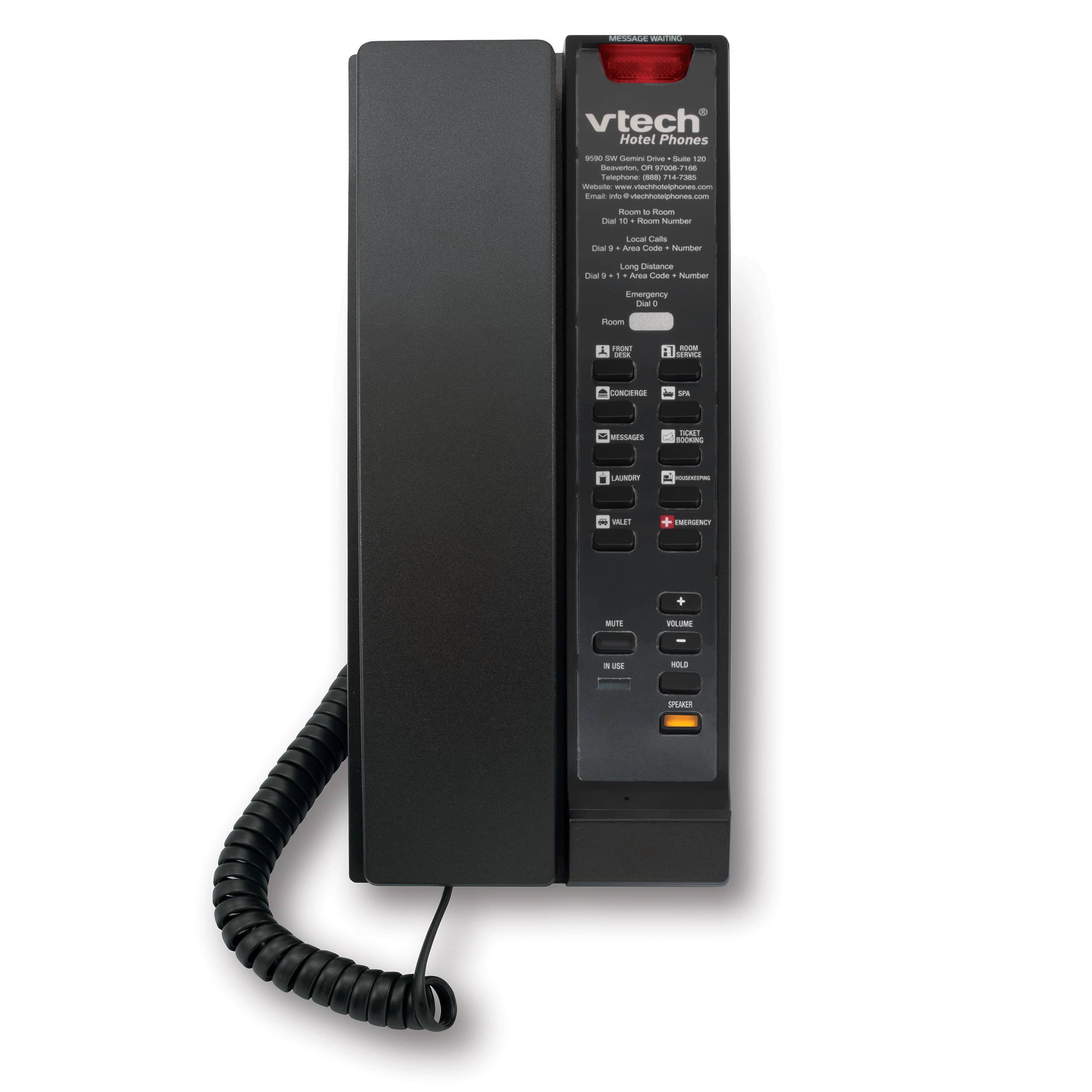 A2211 1 Hatlı Çağdaş Analog Kablolu Hoparlörlü Mini Telefon