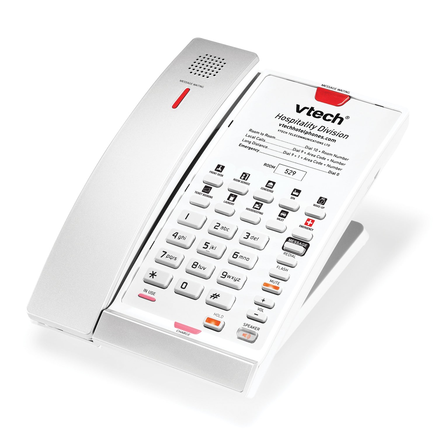 CTM-A2411 Pil Yedeklemeli 1 Hatlı Çağdaş Analog Kablosuz Telefon