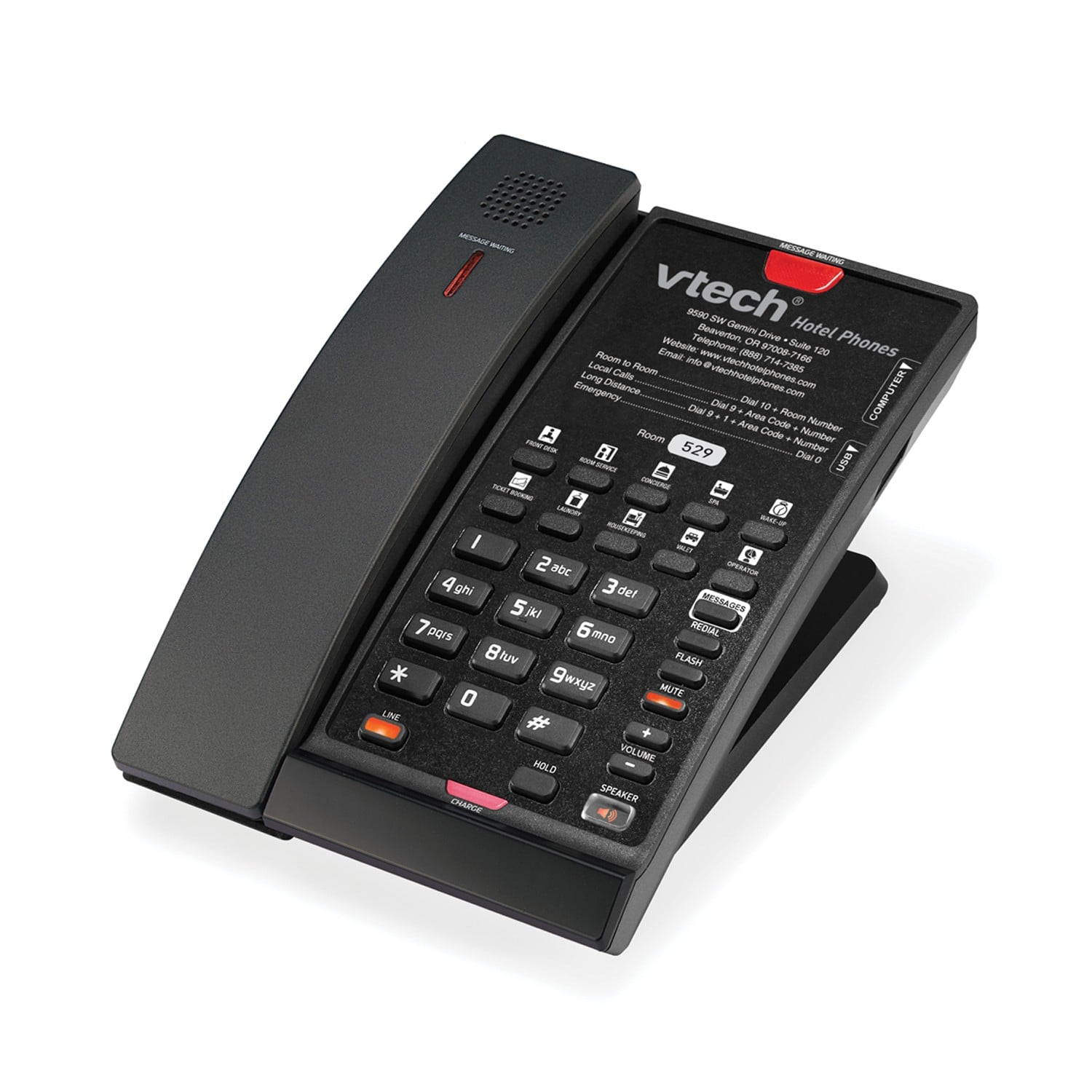 CTM-S2412 1 Hatlı Çağdaş SIP Kablosuz Telefon