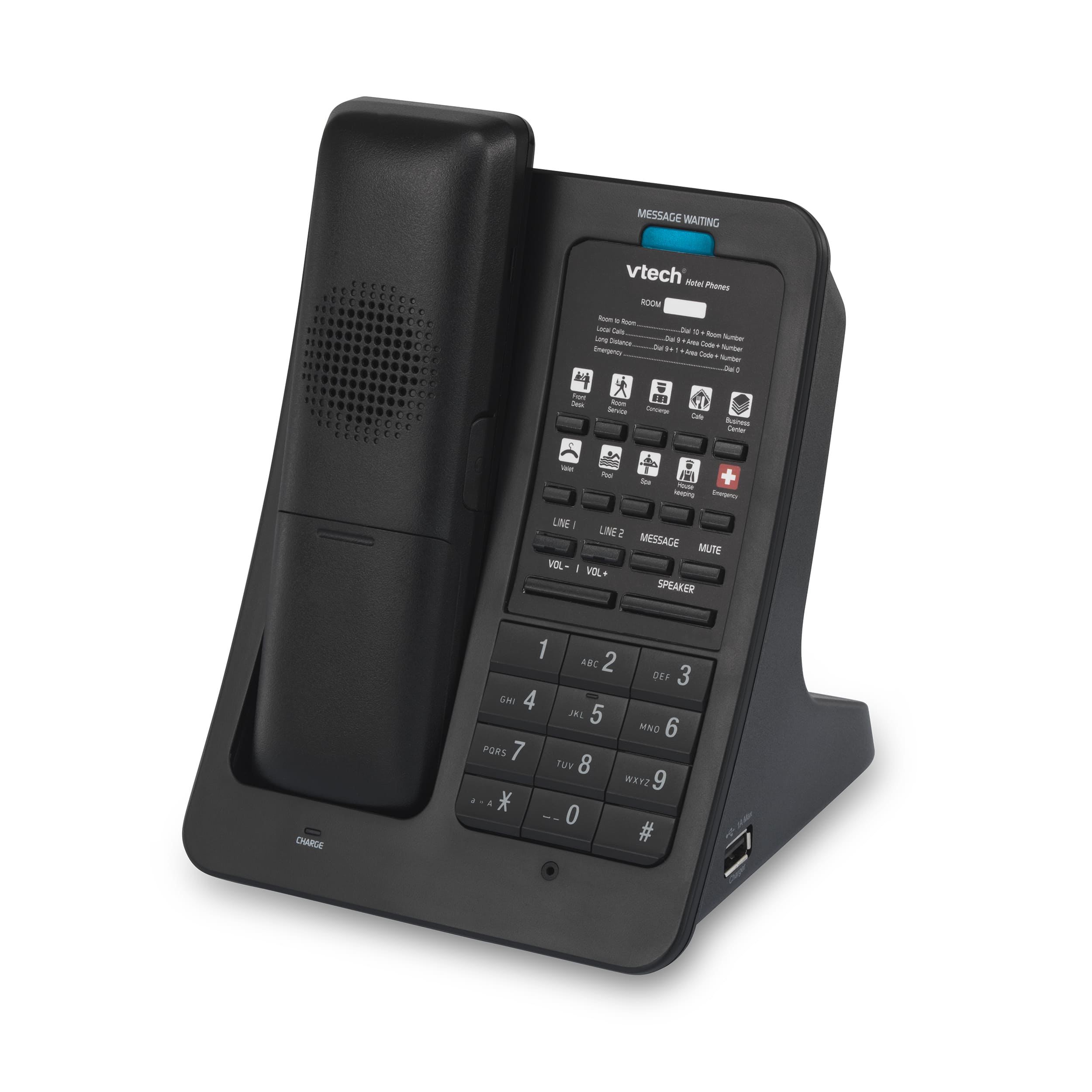 LS-S3420 3 USB Bağlantı Noktalı 2 Satır Renkli SIP Kablosuz Telefon