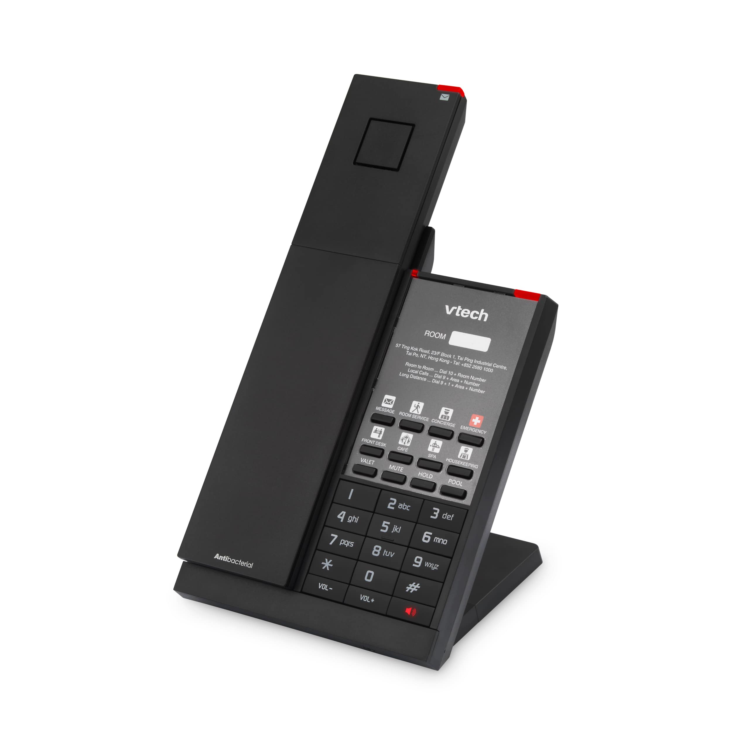 NG-S3411 NG S3411W Mat Siyah 1 Hatlı SIP Kablosuz Telefon