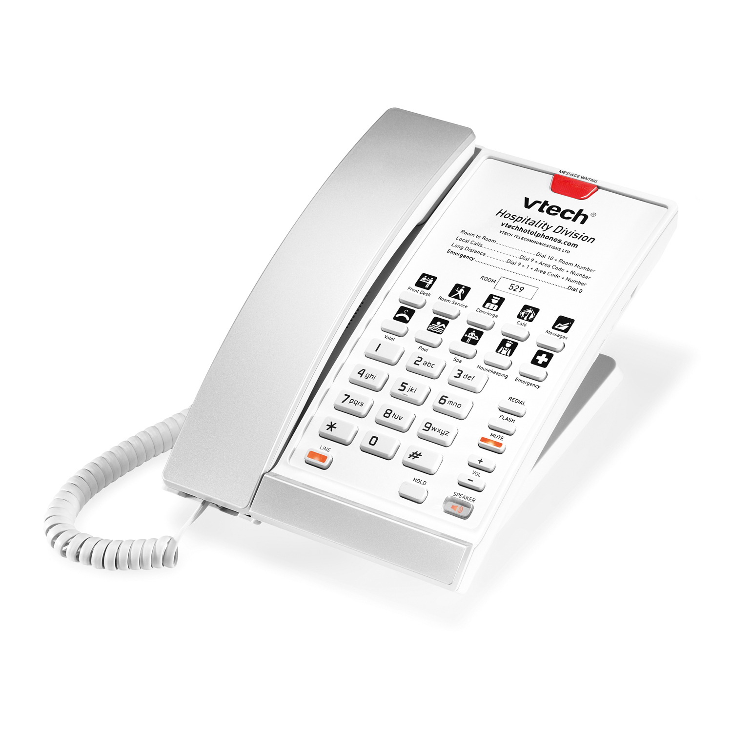 S2210 1 Hatlı SIP Çağdaş Kablolu Otel Telefonu
